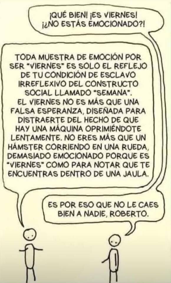 Meme_otros - Disfruta del viernes, Roberto