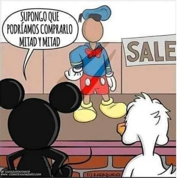 Meme_otros - Uno llevó lo de arriba y el otro, lo de abajo