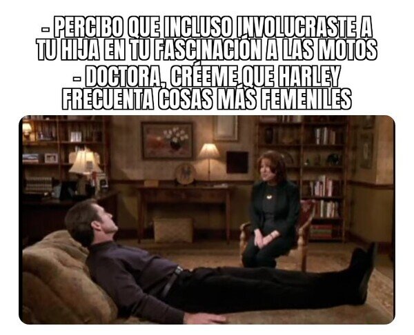 Meme_otros - Psicóloga y paciente que ama las motos