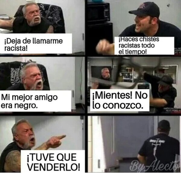 Meme_otros - Discutiendo con el racista