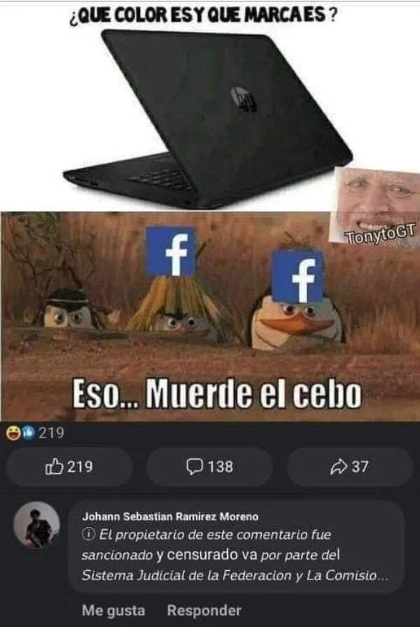 Meme_otros - Facebook está saltando a la mínima