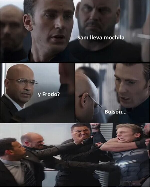 Meme_otros - Capitán América y El Señor de los Anillos