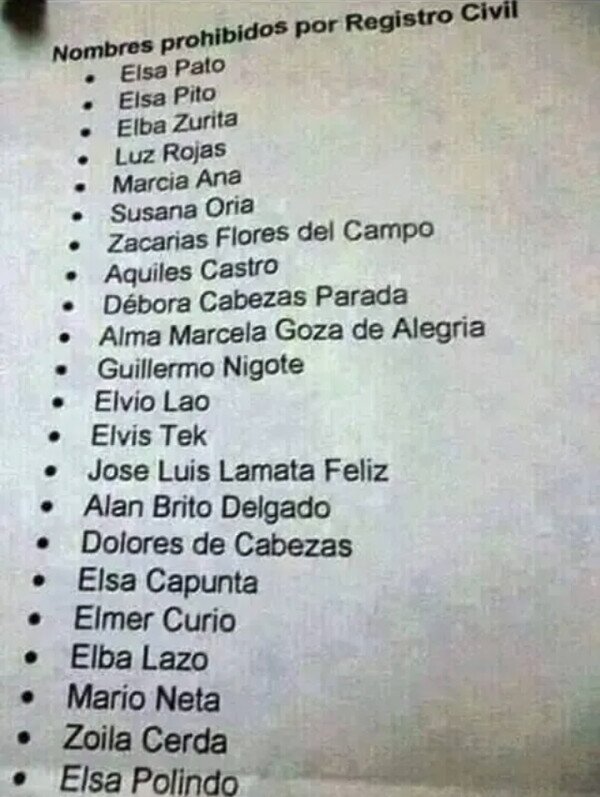Meme_otros - Pero si son nombre preciosos...