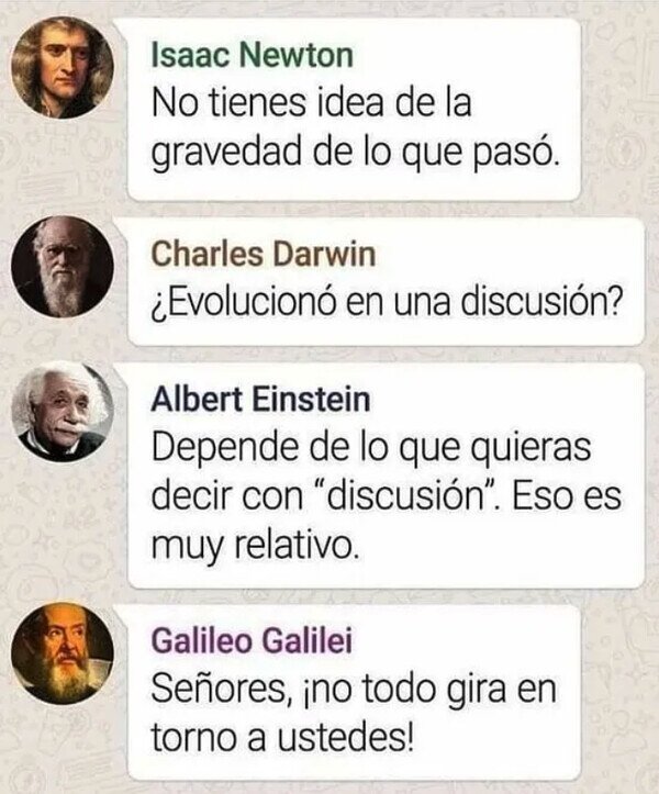 Otros - El grupo de whatsapp de grandes pensadores
