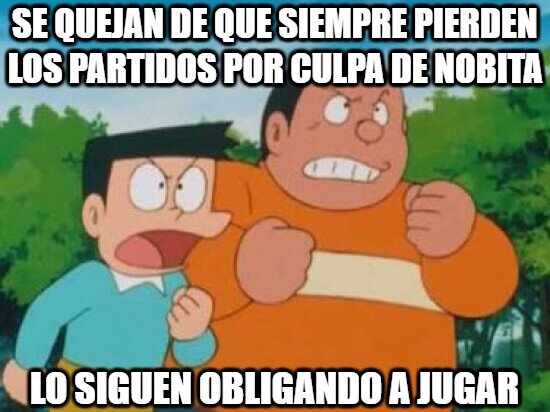 Meme_otros - Gigante y Suneo no son muy listos
