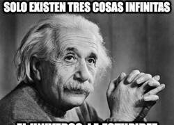 Enlace a solo existen tres cosas infinitas