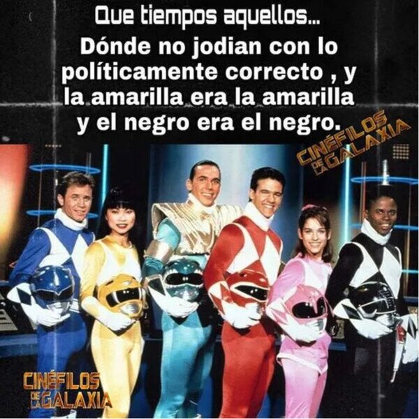 Meme_otros - Los Power Rangers no se complicaban