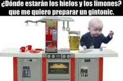 Enlace a Los niñes ya empiezan a jugar con las cocinites...