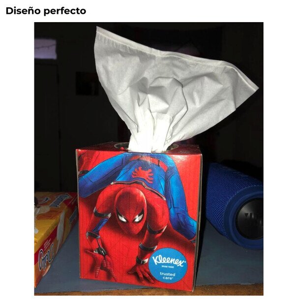 caja,pañuelos,spiderman,diseño