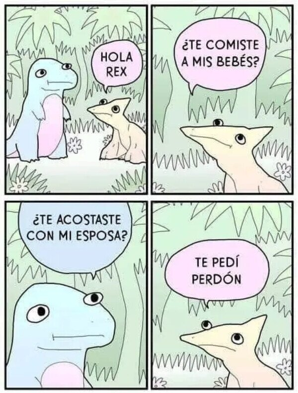 Meme_otros - Los dinosaurios eran muy vengativos