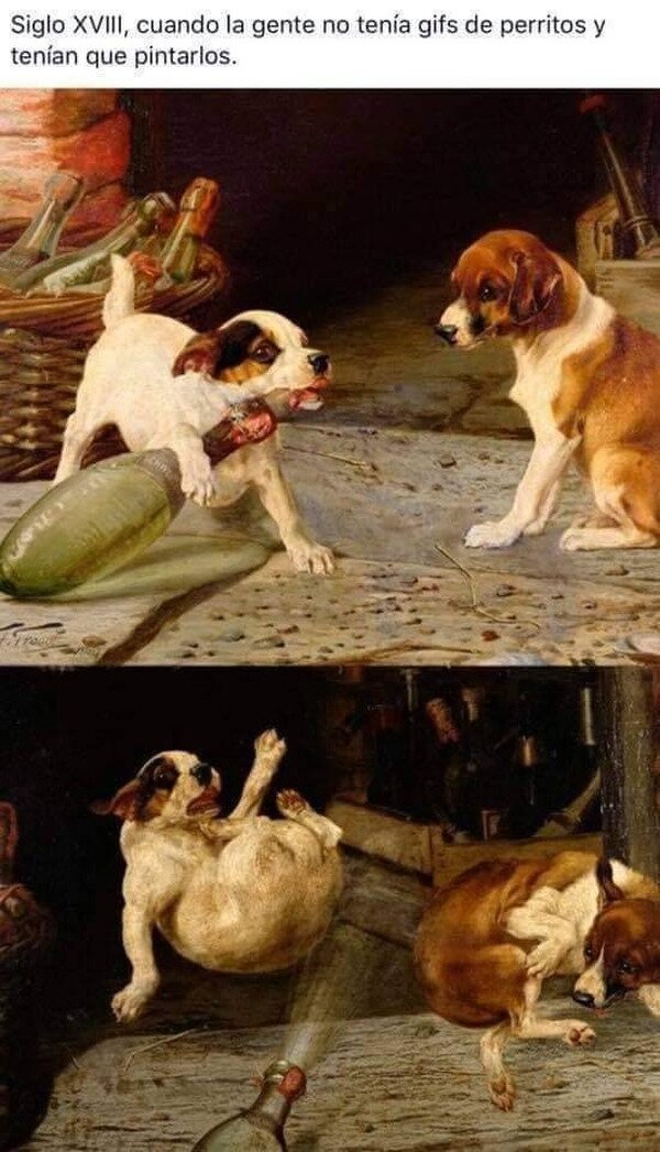 Meme_otros - Cuando no había GIFs de perritos