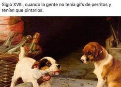 Enlace a Cuando no había GIFs de perritos