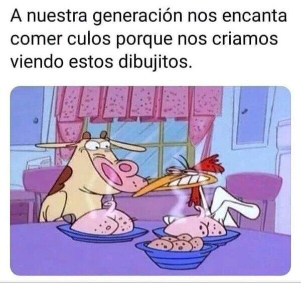 Meme_otros - Vaca y Pollo me eneseñaron