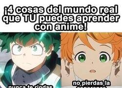 Enlace a 4 cosas que se aprenden con el anime