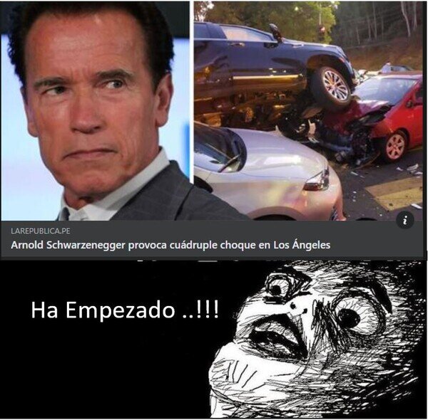 End of world,terminator,Arnold Schwarzenegger,actor,accidente