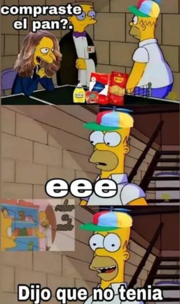 Meme_otros - Cuando me envían a la compra y se me olvida el pan