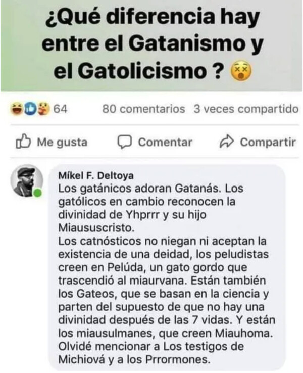 Meme_otros - ¿A qué religión gatuna perteneces?