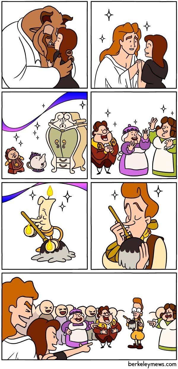 Meme_otros - La escena que no se vió de la Bella y la Bestia