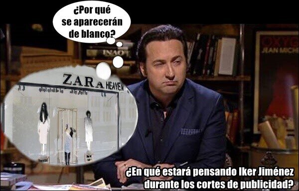 Meme_otros - ¿Qué hace Iker Jiménez en las pausas publicitarias?
