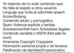 Enlace a Tiempos díficiles para subir contenido