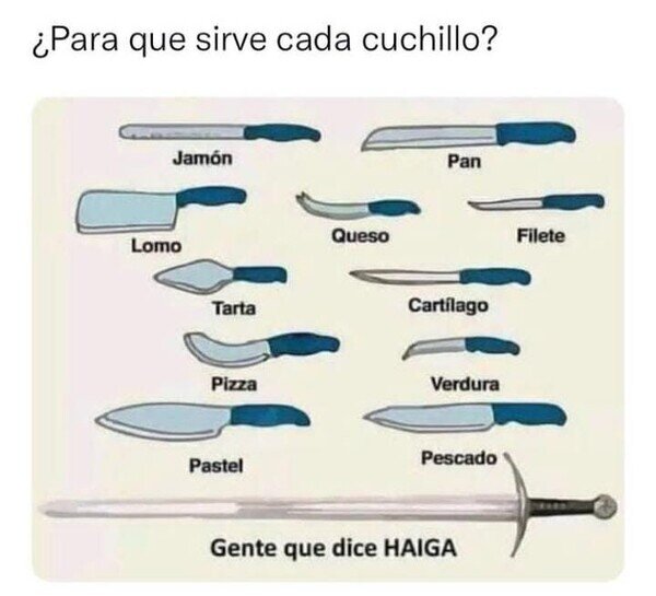 Meme_otros - La utilidad de cada cuchillo