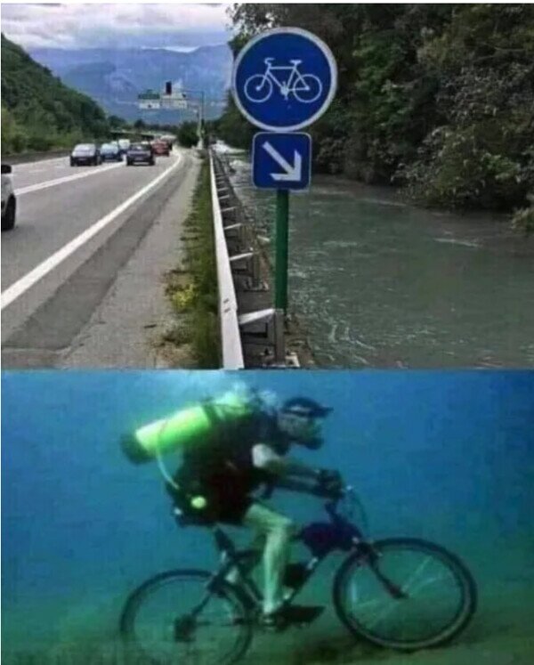 Meme_otros - Carril bici acuático