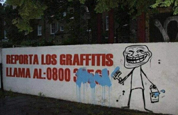 Troll,pintadas,graffitis