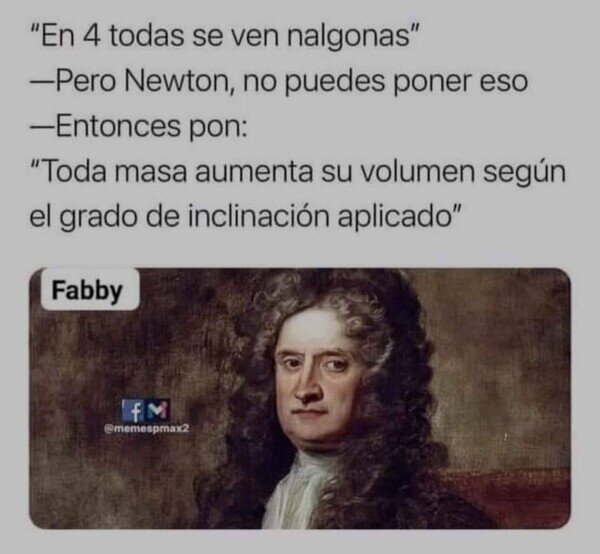 Otros - Newton, no podemos poner eso