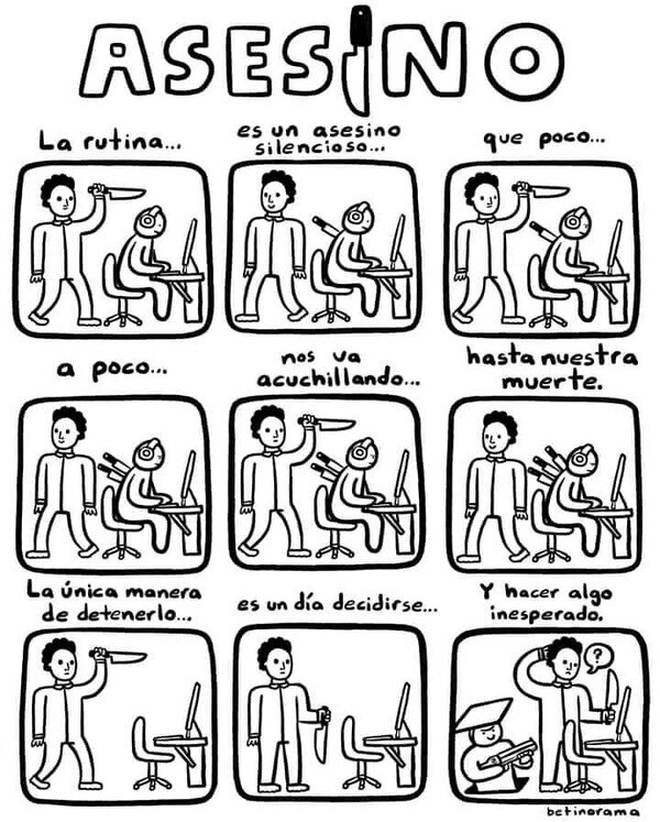 Meme_otros - El asesino de la rutina
