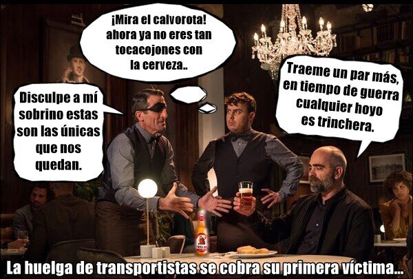 Meme_otros - Supongo que la CruzCampo es como cuando la gente bebía alcohol de 96º durante la Ley Seca...