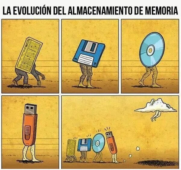 Meme_otros - La evolución del almacenamiento de memoria