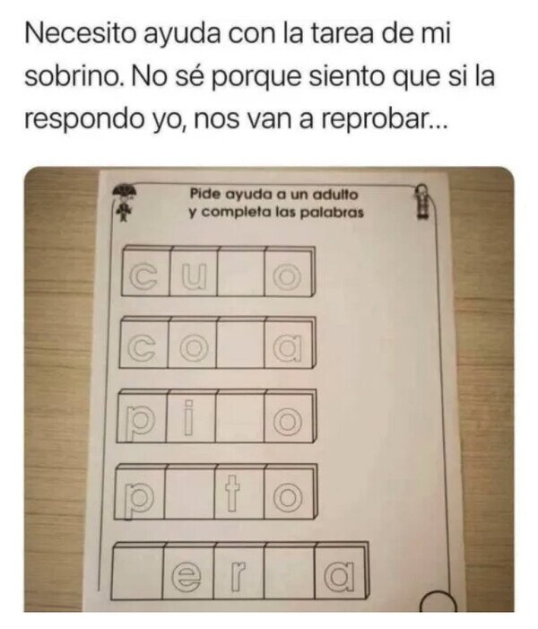 Otros - Puedo hundirle el curso a mi sobrino