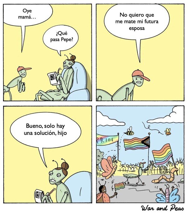 Meme_otros - La orientación de las mantis