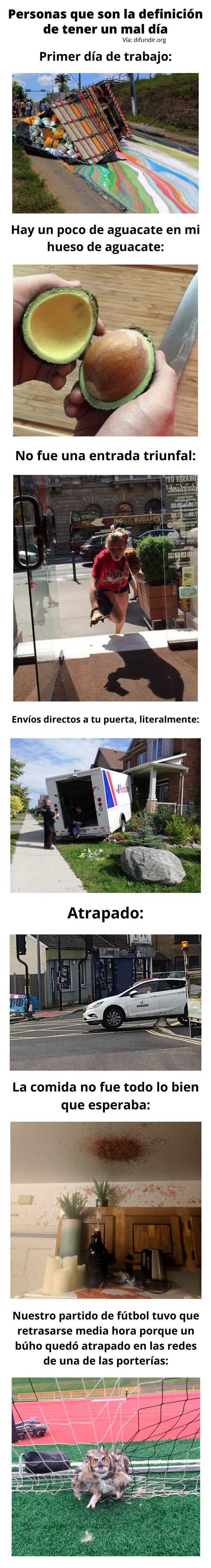 Meme_otros - Personas que son la definición de tener un mal día
