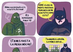 Enlace a Batman jugando al Wordle