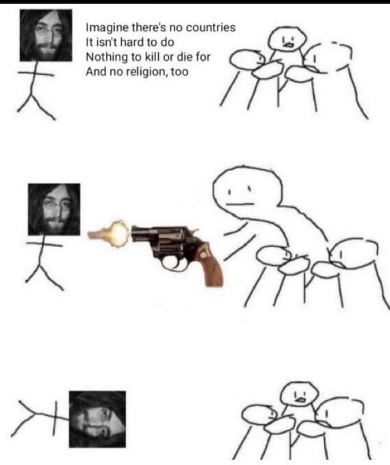 Meme_otros - Lo que le hicieron al pobre John Lennon