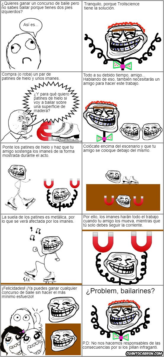 Trollface - Cómo ganar concursos de baile con una pizca de Trollscience