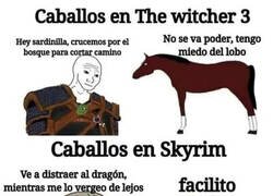 Enlace a Los caballos del Skyrim molaban más