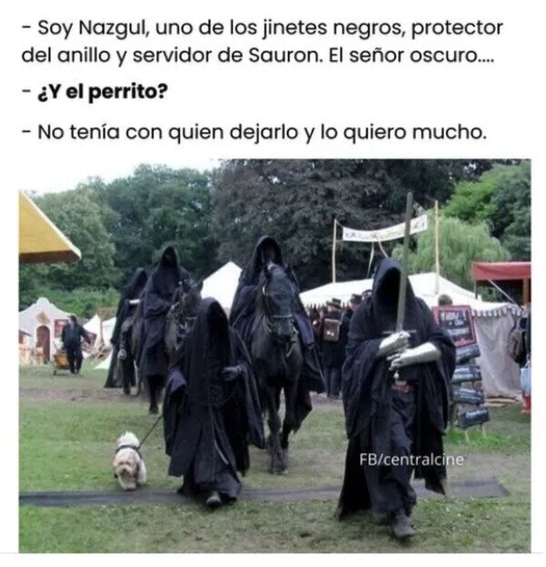 Meme_otros - Nazgul, tan malvado como tierno