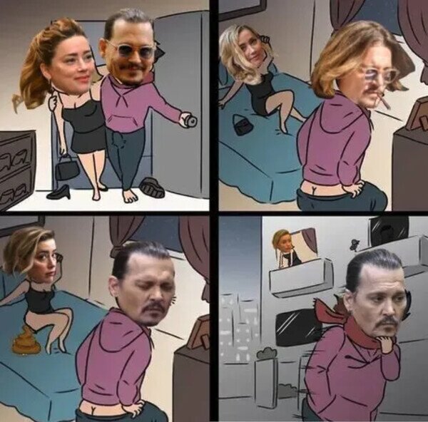 Otros - El meme de Johnny Depp y Amber Heard
