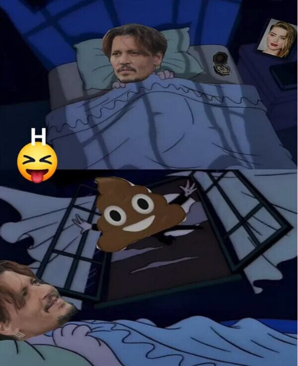 Meme_otros - Lo que Johnny Depp se encontró en su cama