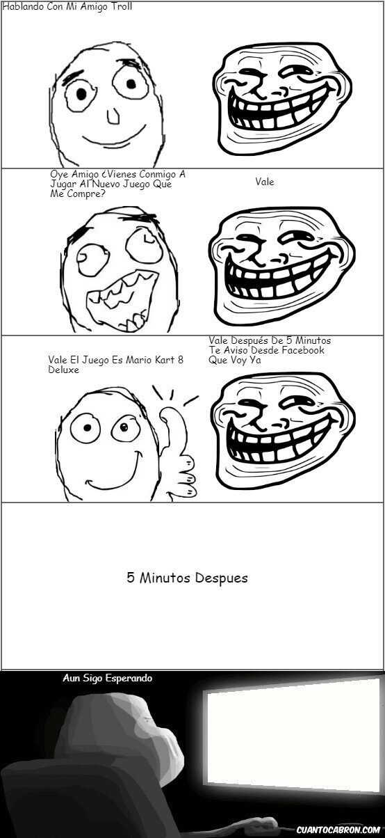 Trollface - Nunca llegará