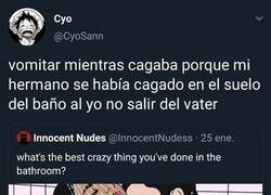 Enlace a Lo más loco que hice en el baño