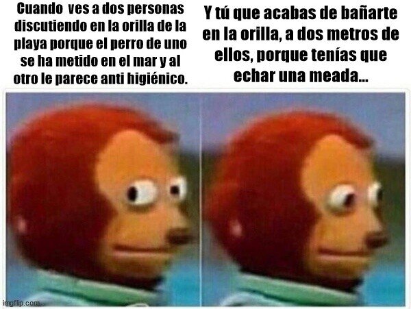 Meme_otros - Que asquito los meados de los perros en el agua...