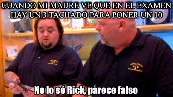 examen,nota,madre,falso