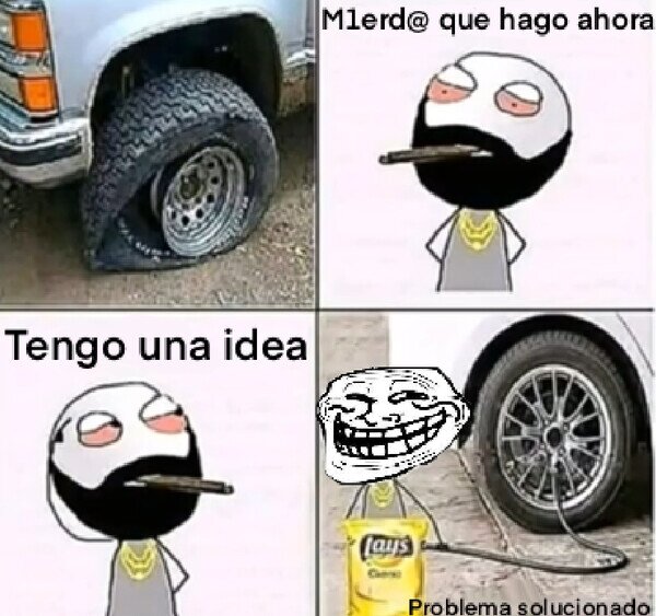 Trollface - 89% aire 11% patatas