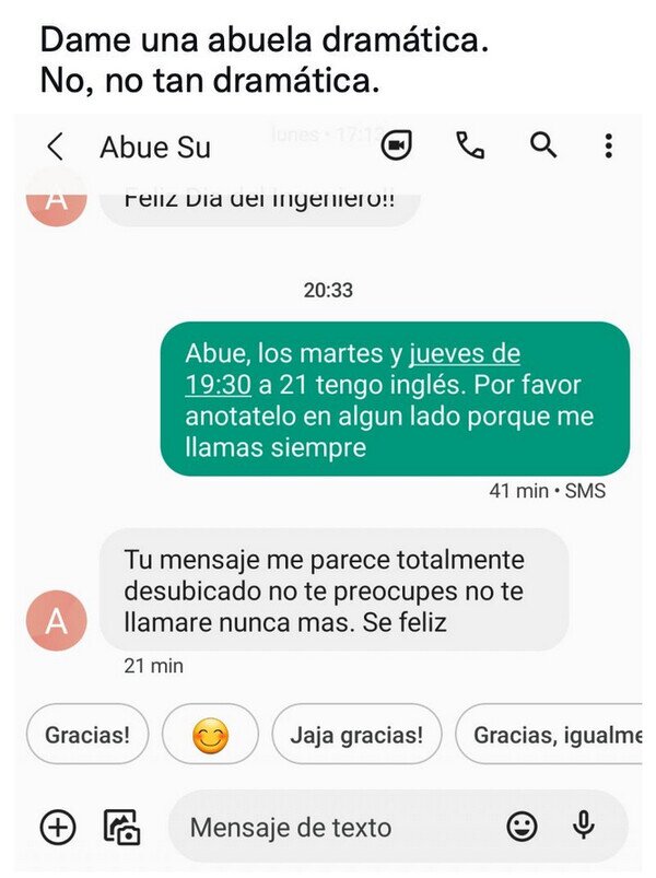 Meme_otros - La abuela más dramática que verás