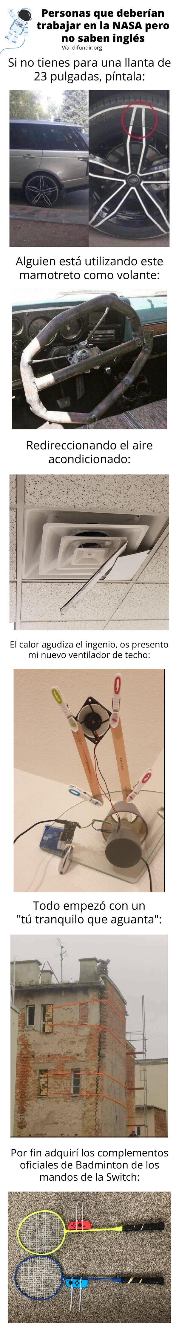 Meme_otros - Personas que deberían trabajar en la NASA pero no saben inglés