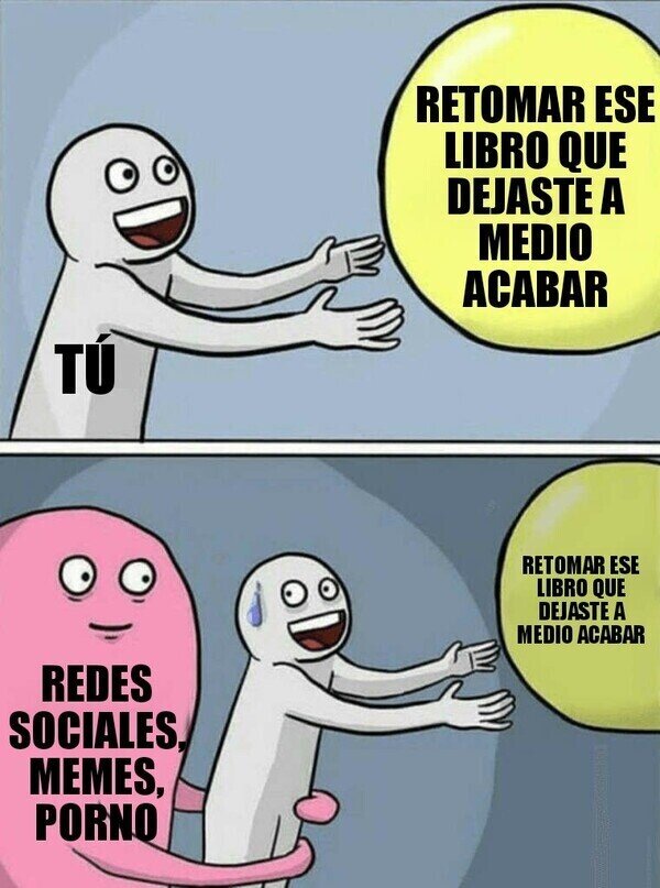 retomar,tentaciones,distracciones,libro,redes,memes