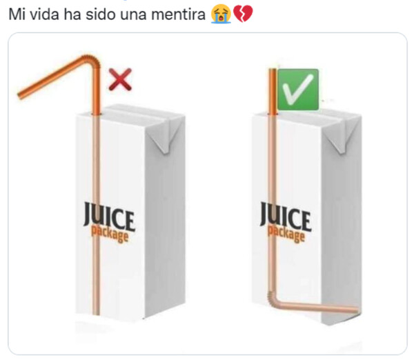 Meme_otros - Llevamos bebiendo el zumo mal toda la vida